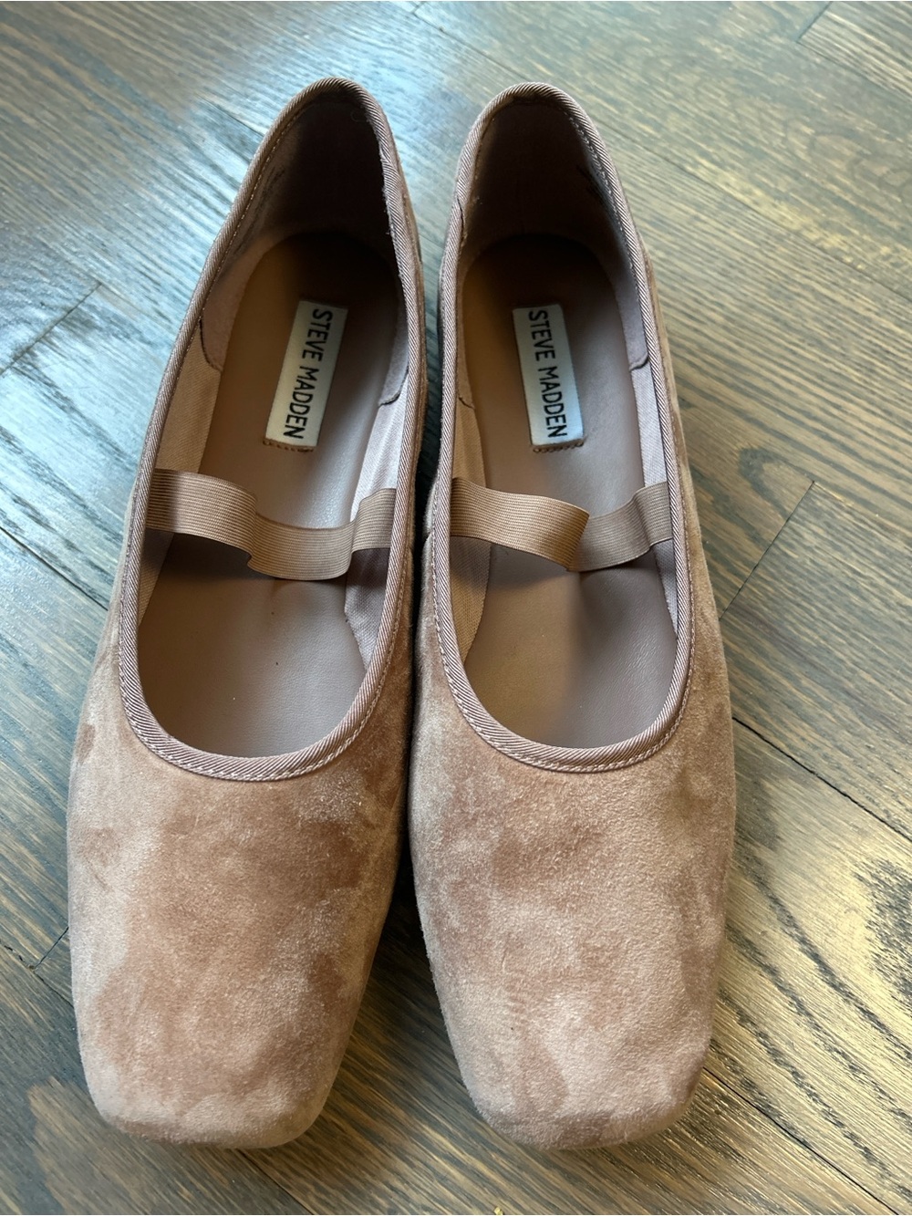 Steve Madden Reyana Mary Jane Ballet Flats - Suede Taupe size 9.5